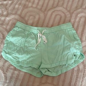 Roxy Teal Fabric Shorts
